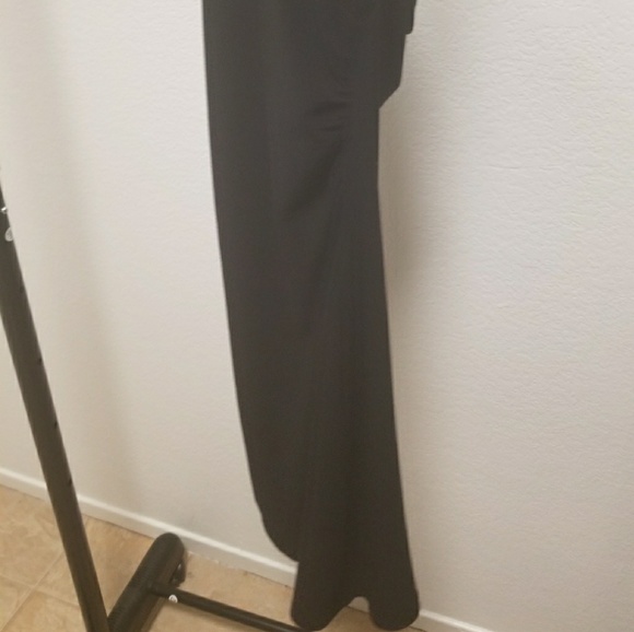 Black with Lace Cocktail Dress - Picture 3 of 5